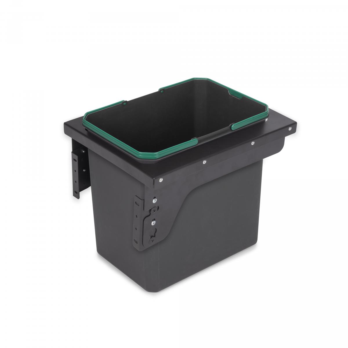 Contenedor de reciclaje Recycle de 35L para cocina de fijación lateral y extracción manual