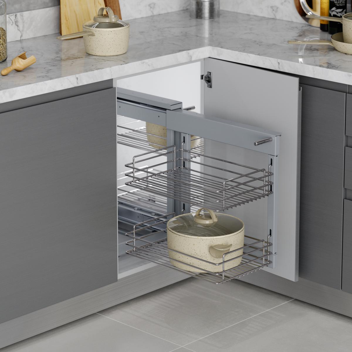 Sistema de rinconero articulado extraíble Suprastar para mueble de cocina