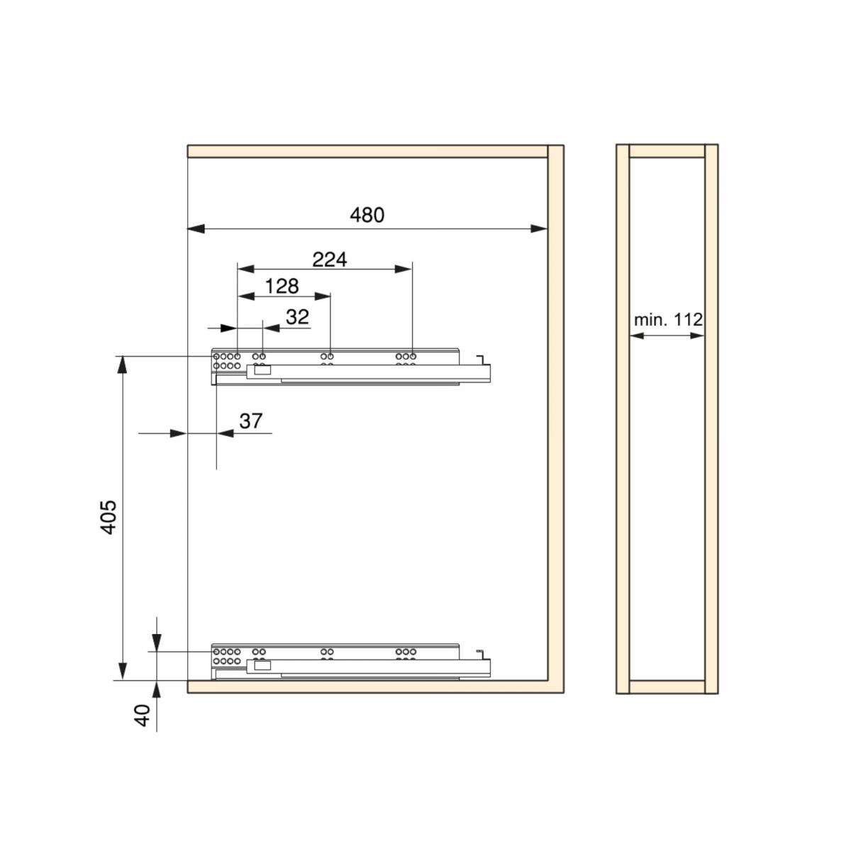 Botellero extraíble Suprastar con cierre suave