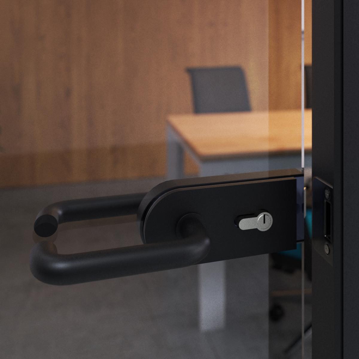 Manivelas para puertas de cristal  en forma de U