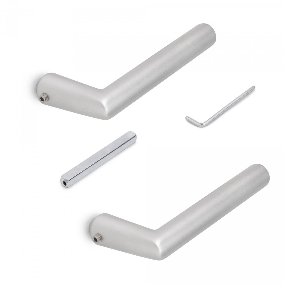Manivelas en forma de L-R para puertas de cristal