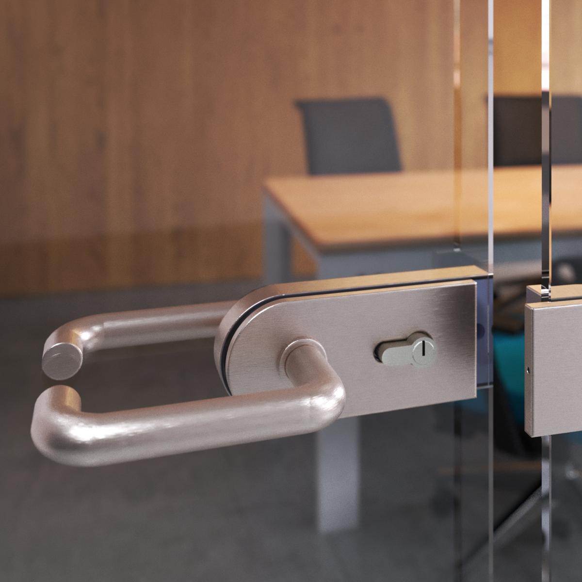 Manivelas para puertas de cristal  en forma de U