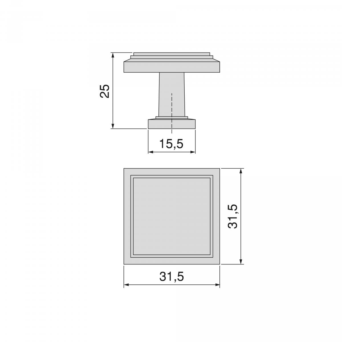 Pomo para mueble Ceuta