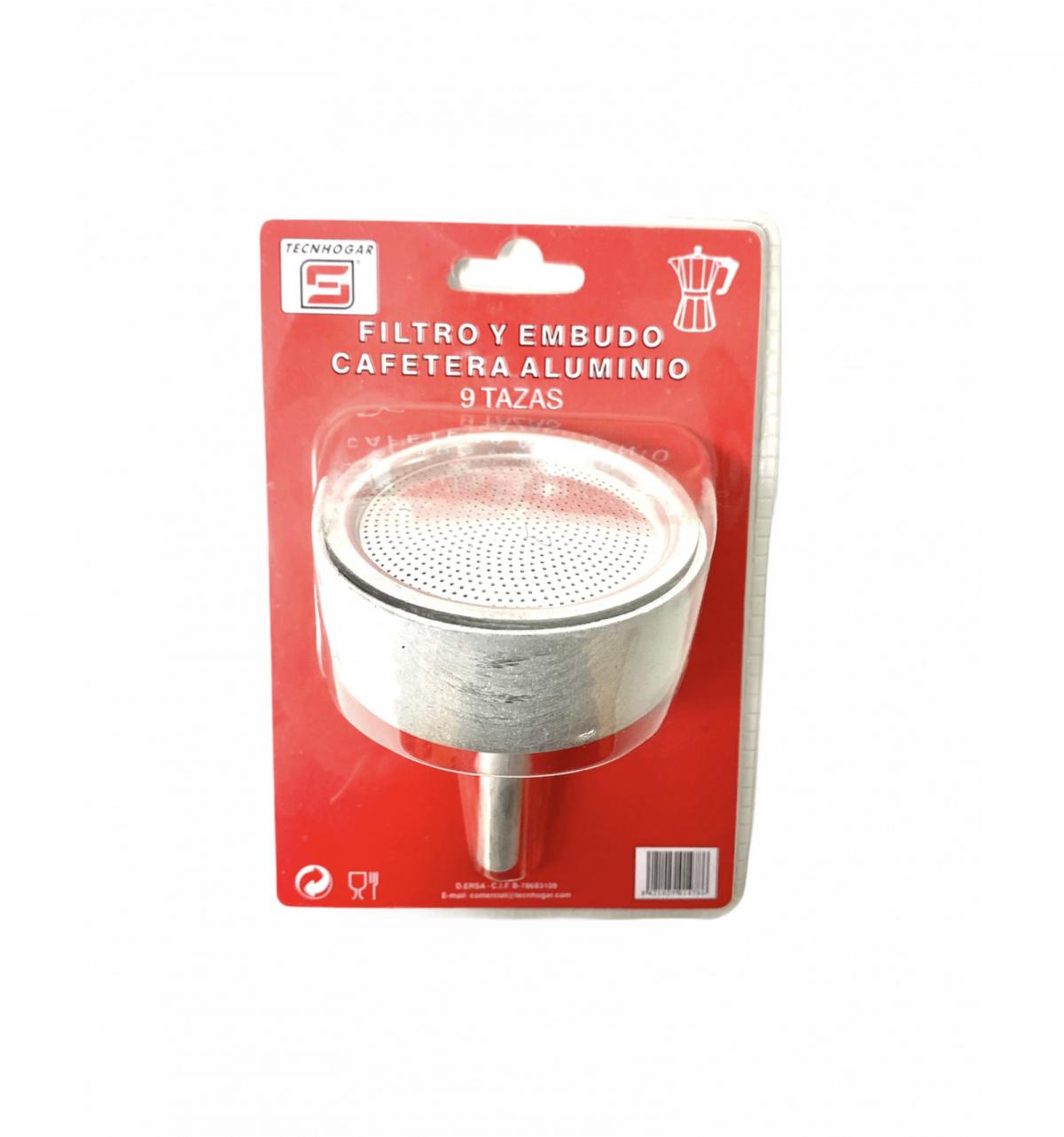 EMBUDO+FILTRO CAFETERA ALUM.9T TECNHOGAR 01478