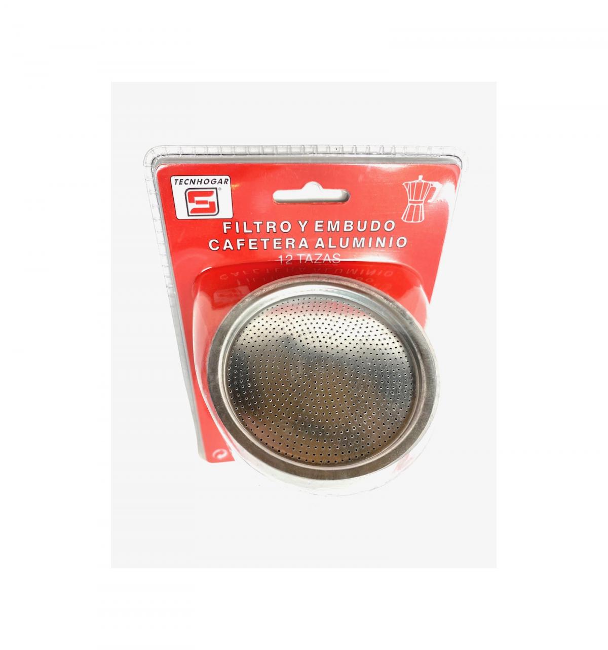 EMBUDO+FILTRO CAFETERA ALU.12T TECNHOGAR 01479