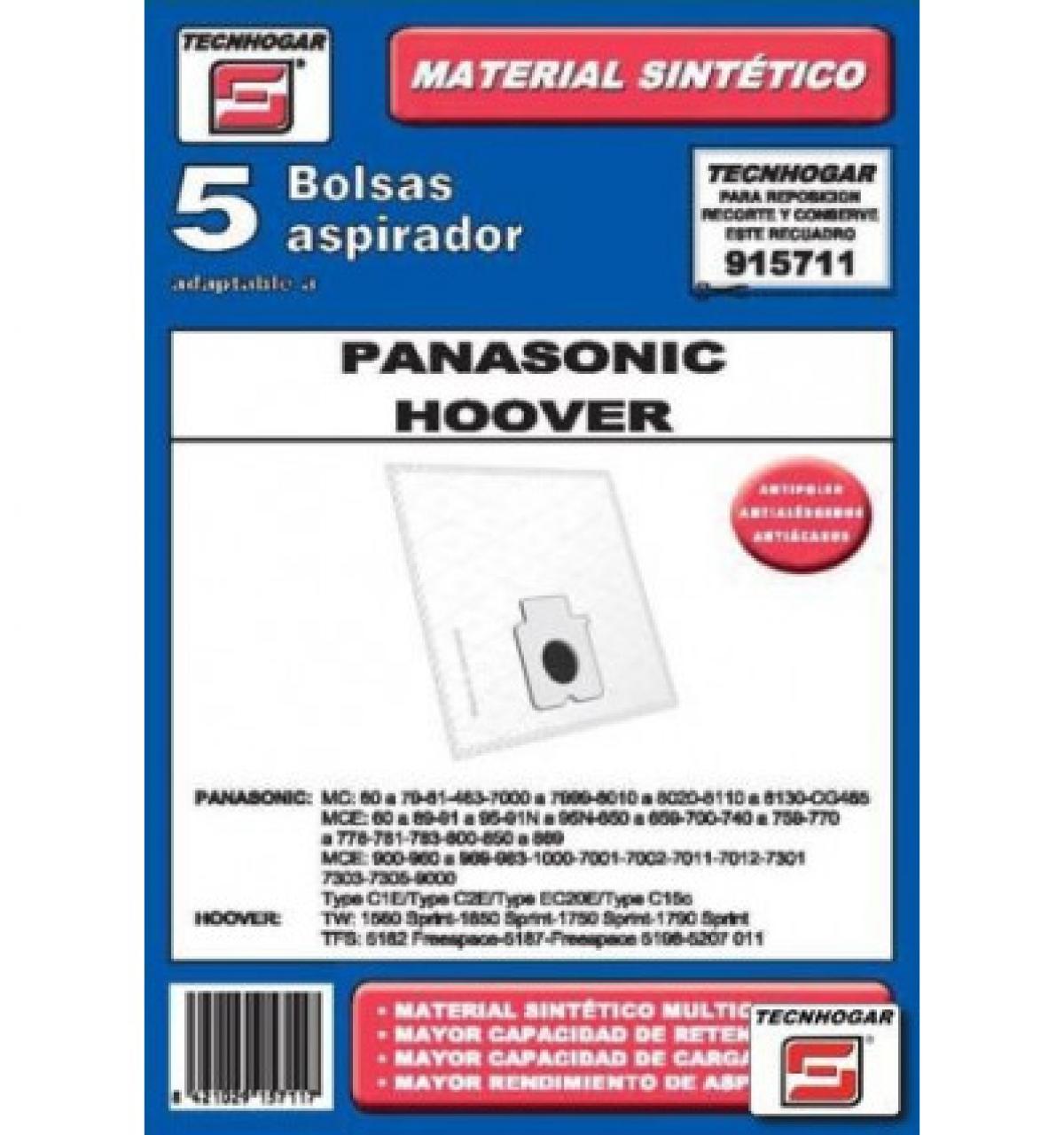 PAQUETE BOLSA ASPIRADOR SINTETICA 711