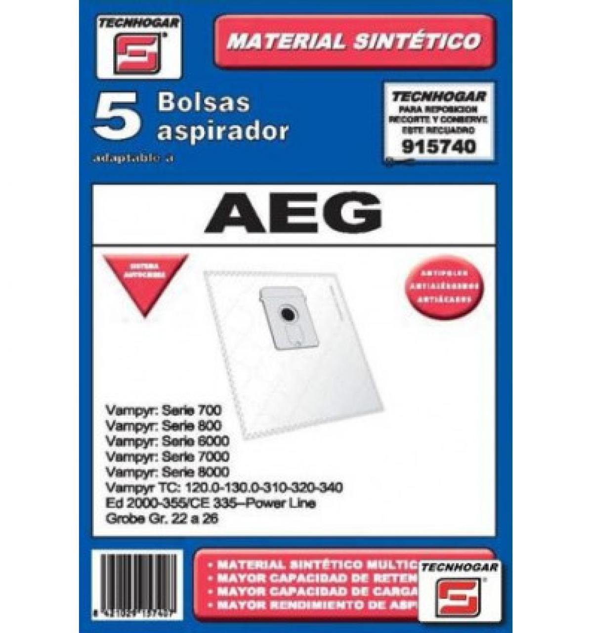 PAQUETE BOLSA ASPIRADOR SINTETICA 740