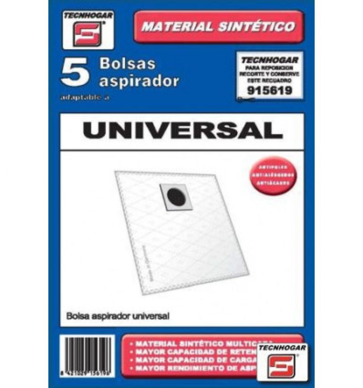 PAQ.BOLSA ASPIRADOR SINTETICA 619 UNIVERSAL