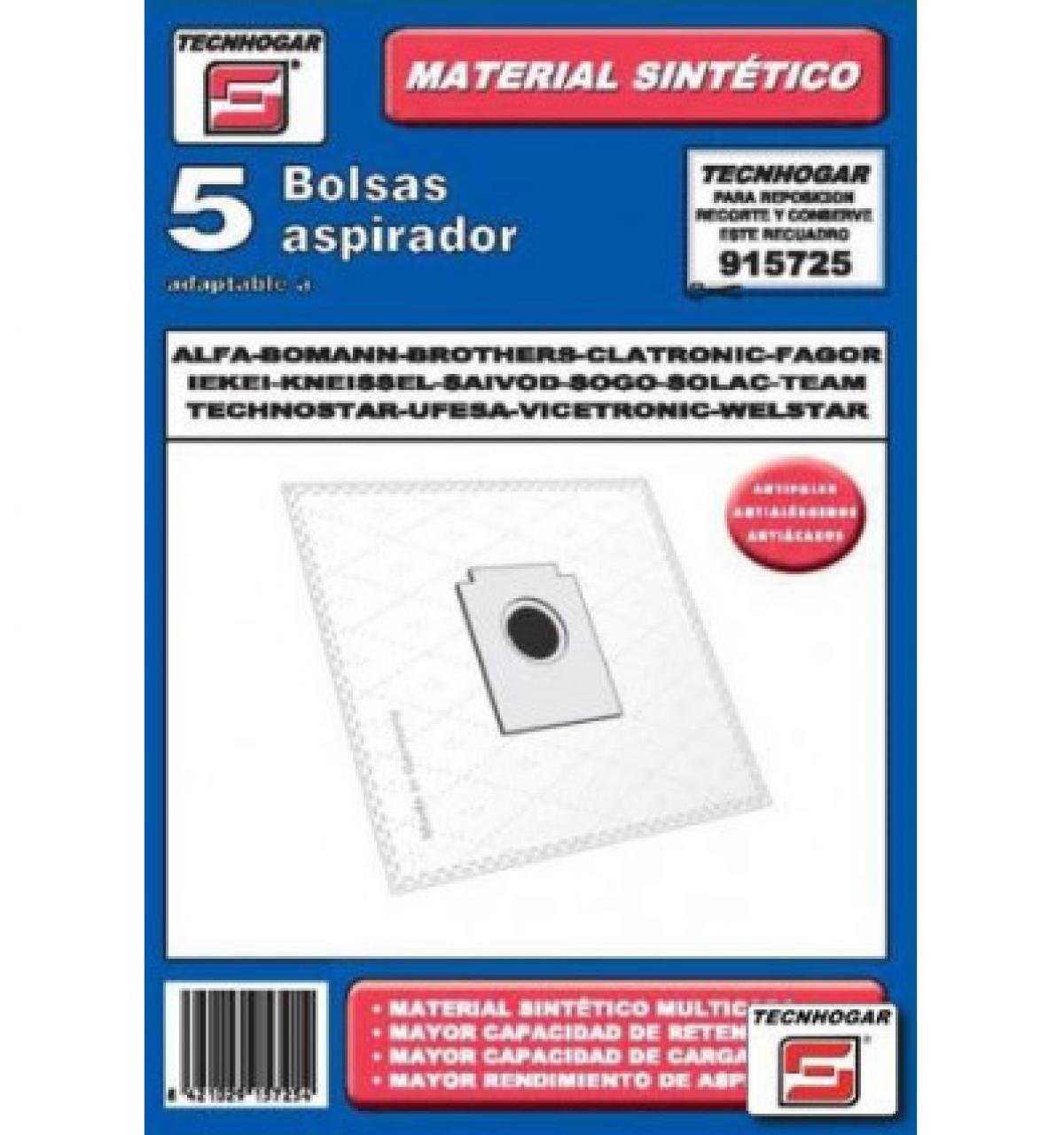 PAQUETE BOLSA ASPIRADOR SINTETICA 725