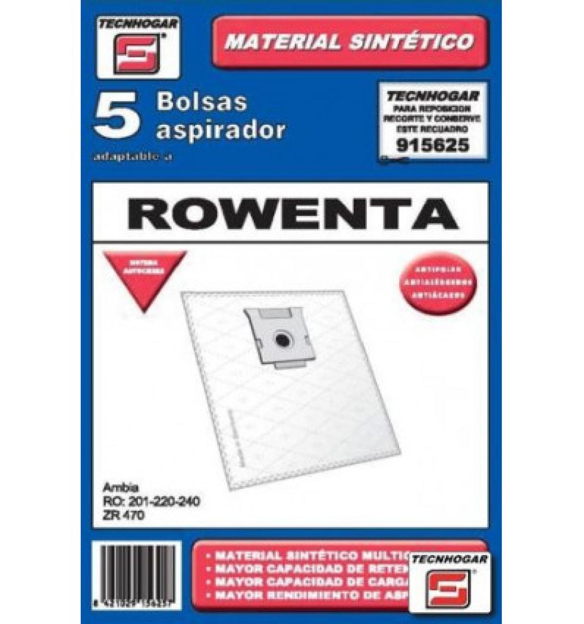 PAQUETE BOLSA ASPIRADOR SINTETICA 625