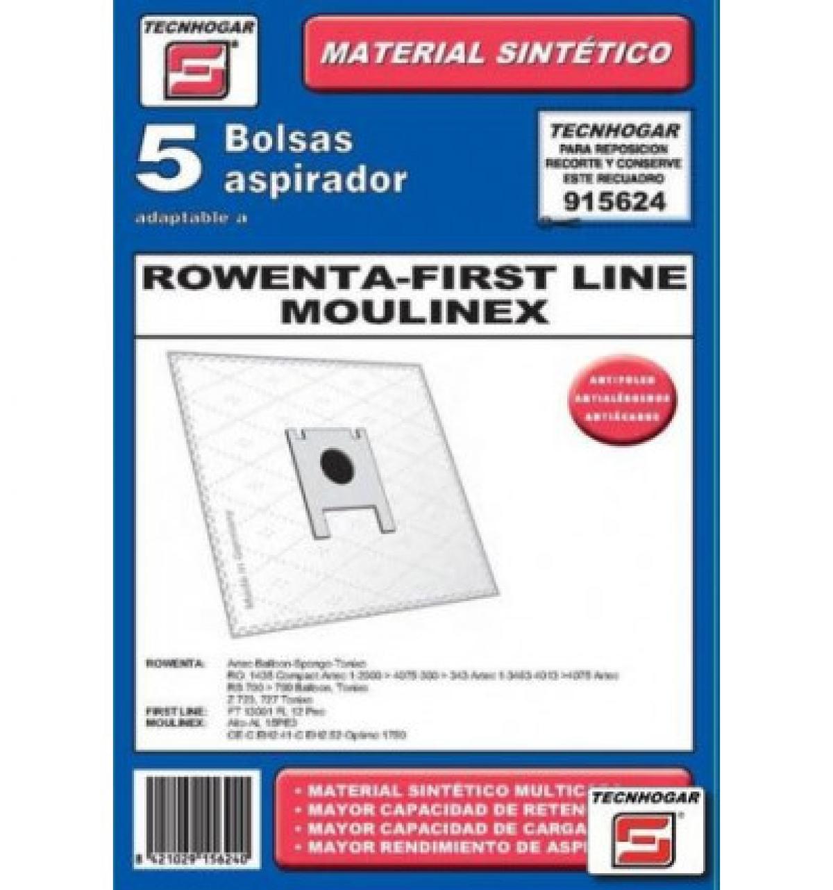 PAQUETE BOLSA ASPIRADOR SINTETICA 624