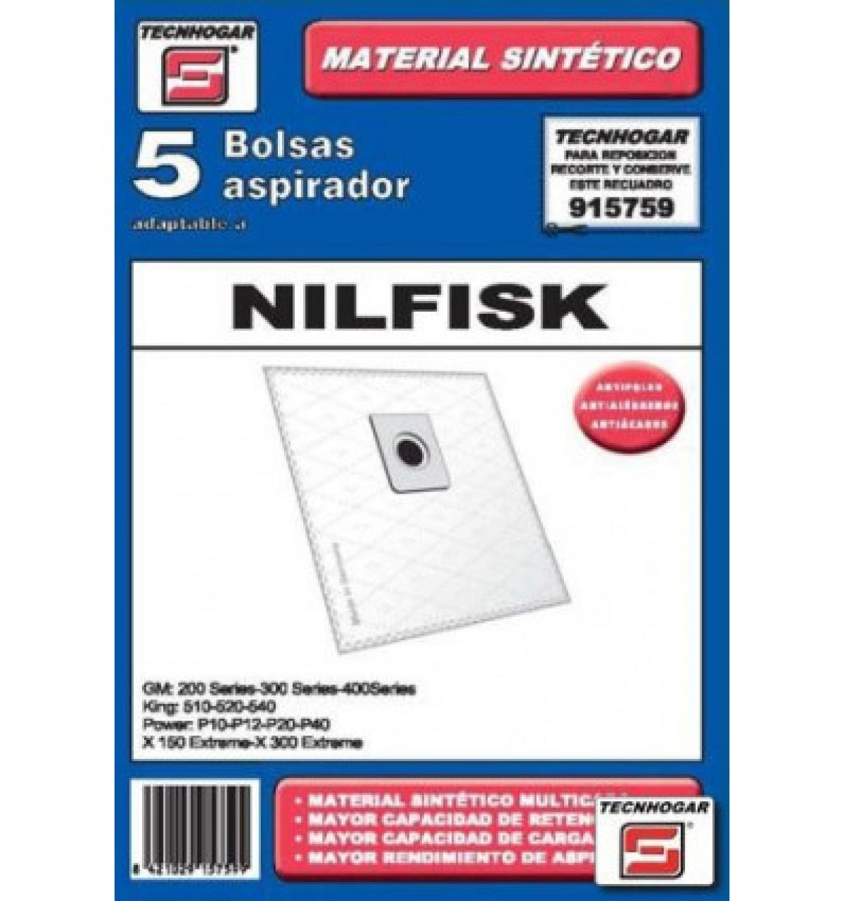 PAQUETE BOLSA ASPIRADOR SINTETICA 759