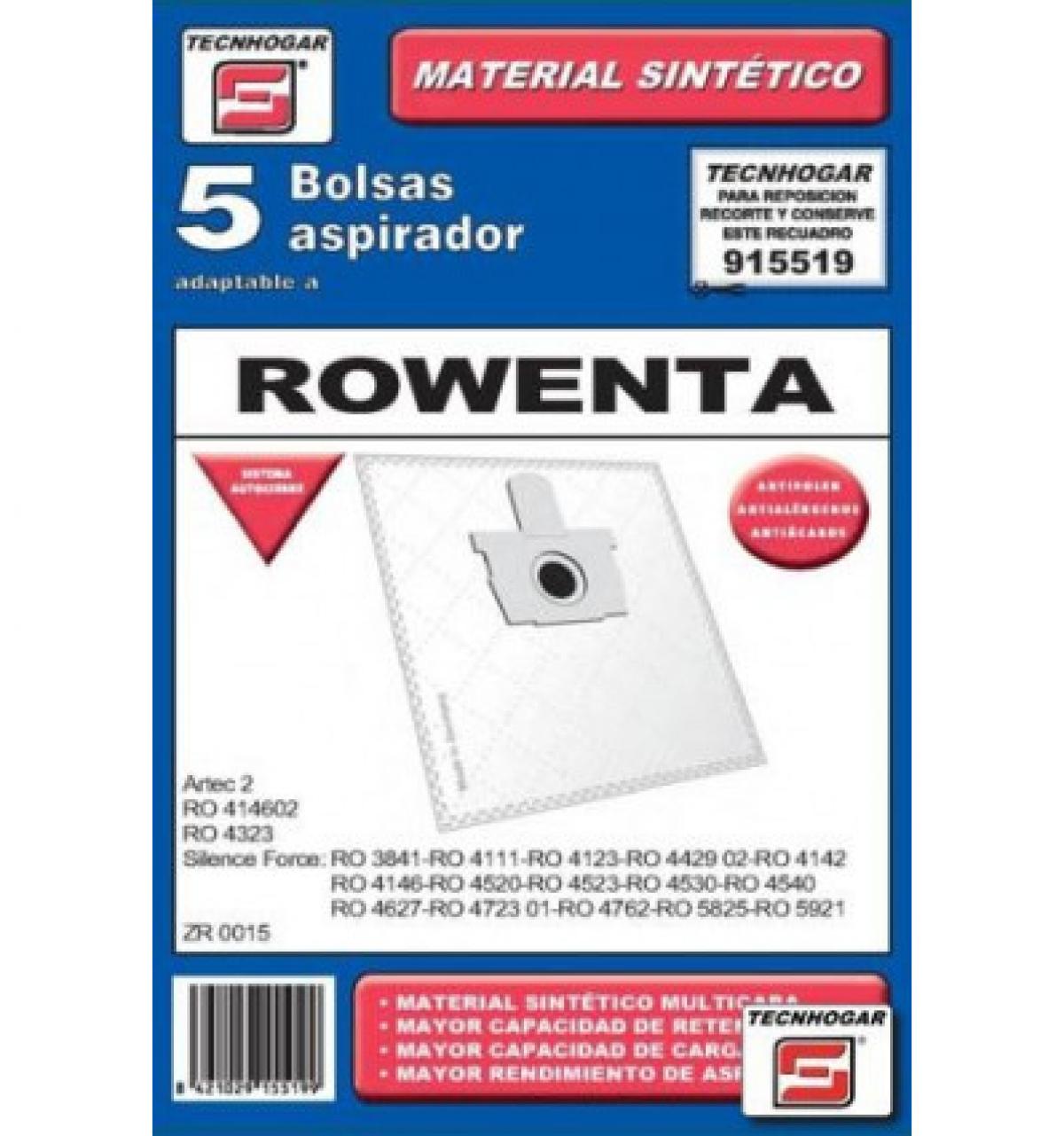 PAQUETE BOLSA ASPIRADOR SINTETICA 519