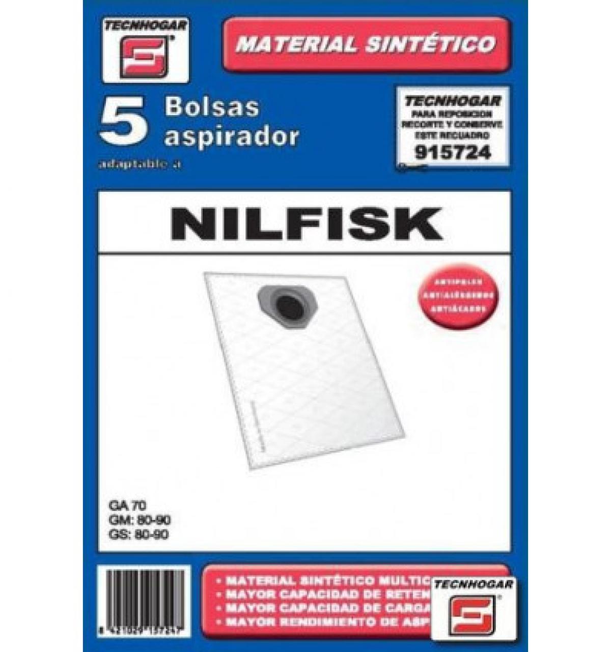 PAQUETE BOLSA ASPIRADOR SINTETICA 724