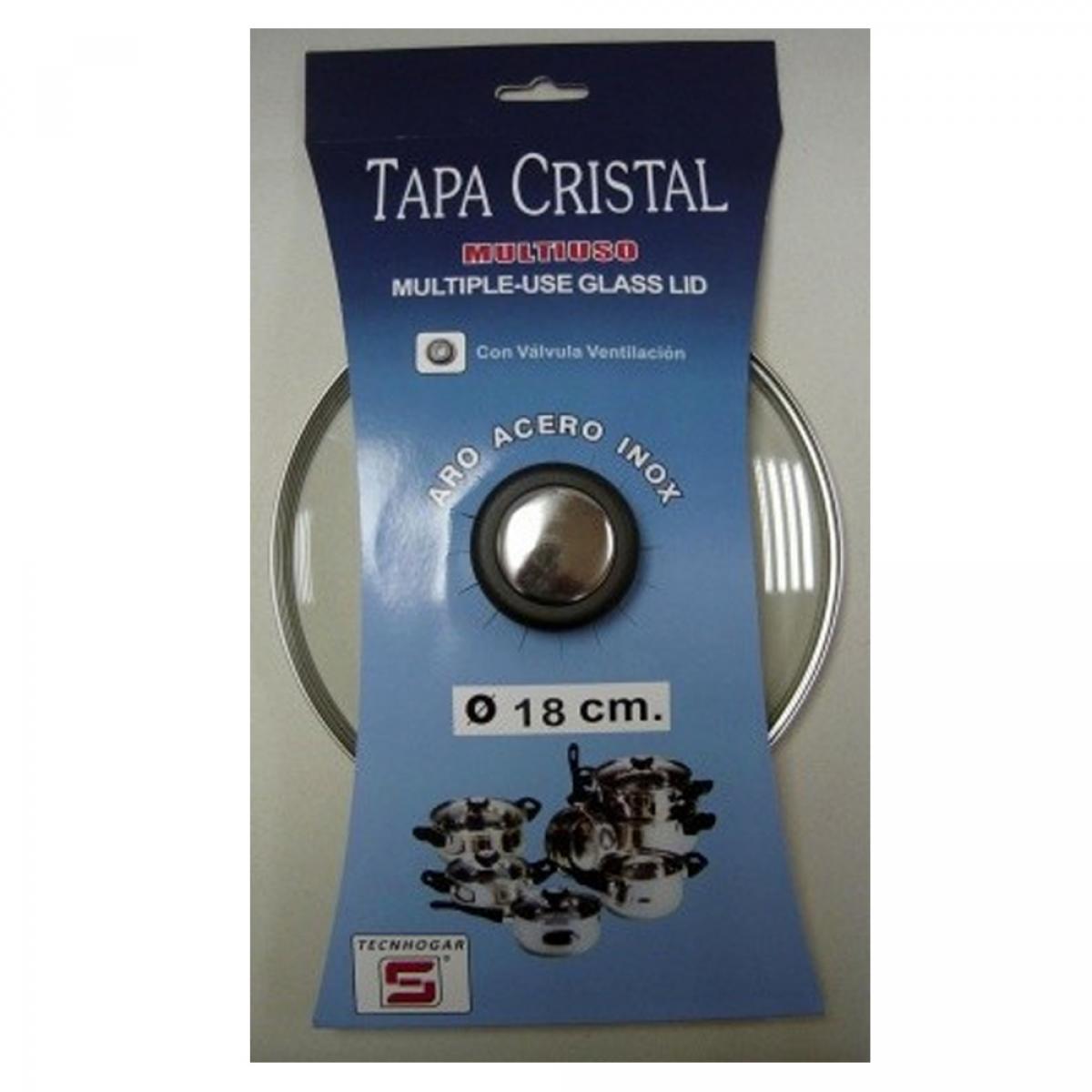 TAPA CRIS.ERSA 19002 C-VAL.ARO INOX 18CM 19002