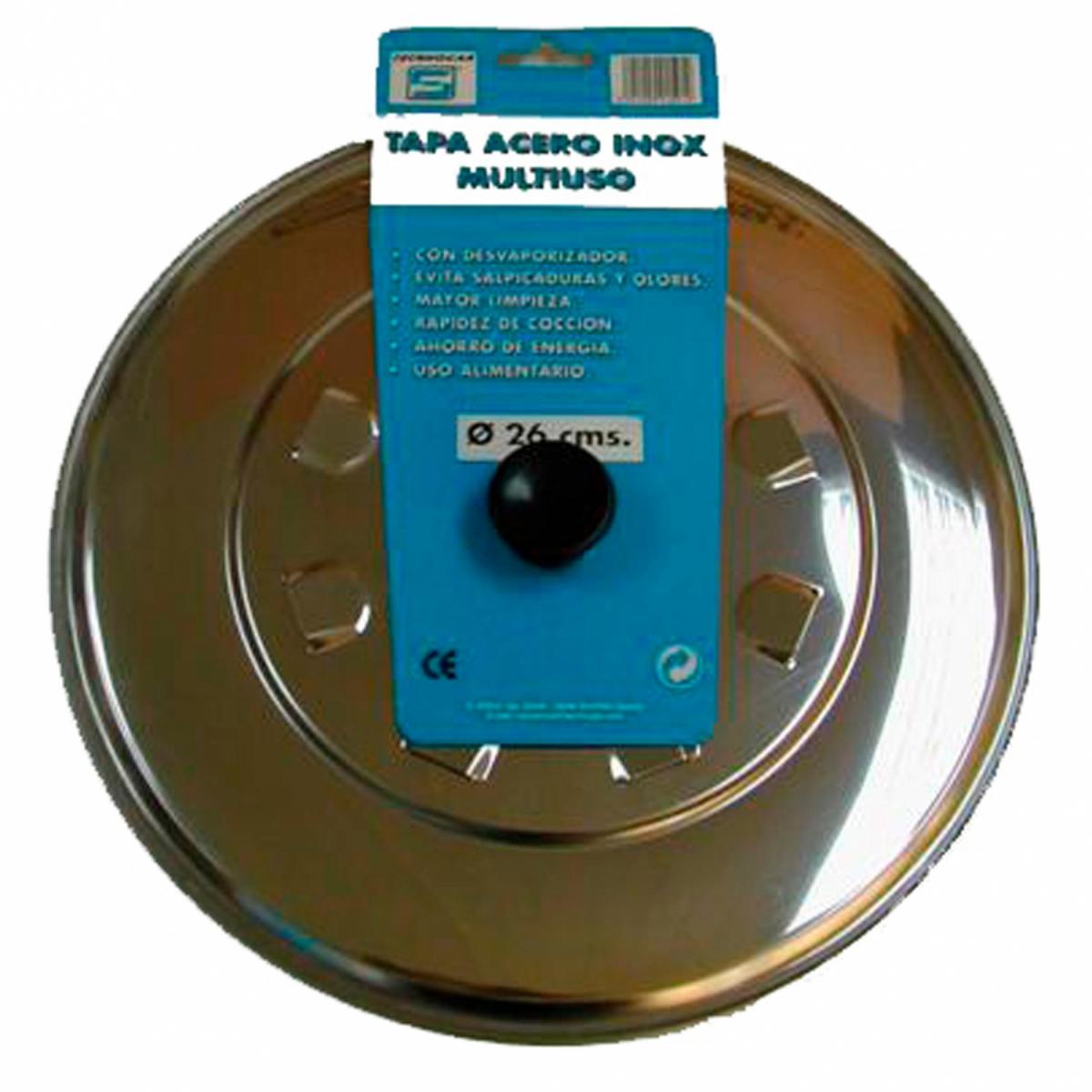 TAPA INOX TECHNOGAR MULTIUSO 26 CM.01591