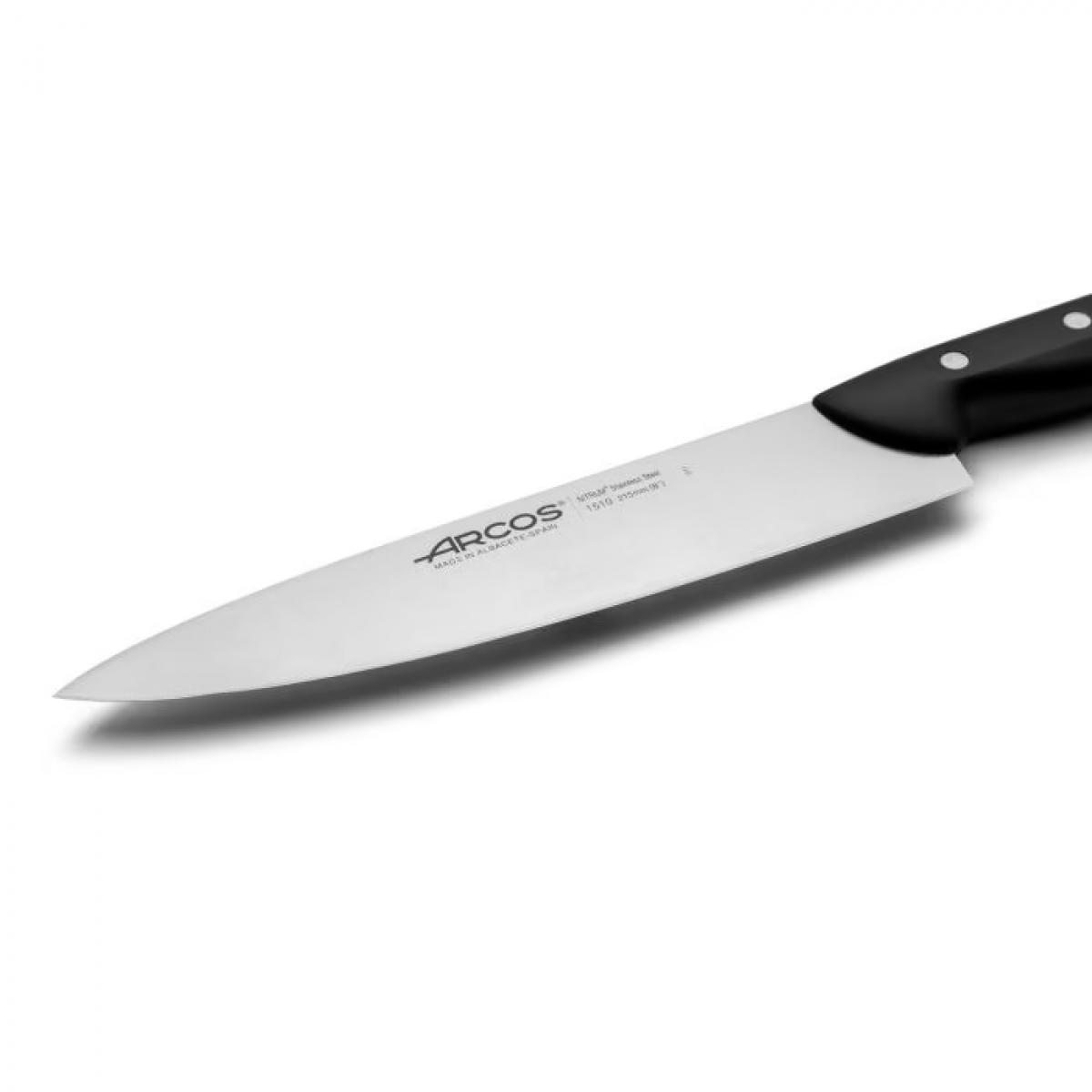 CUCHILLO COCINERO ARCOS 1510 MAITRE 21,5CM NEGRO