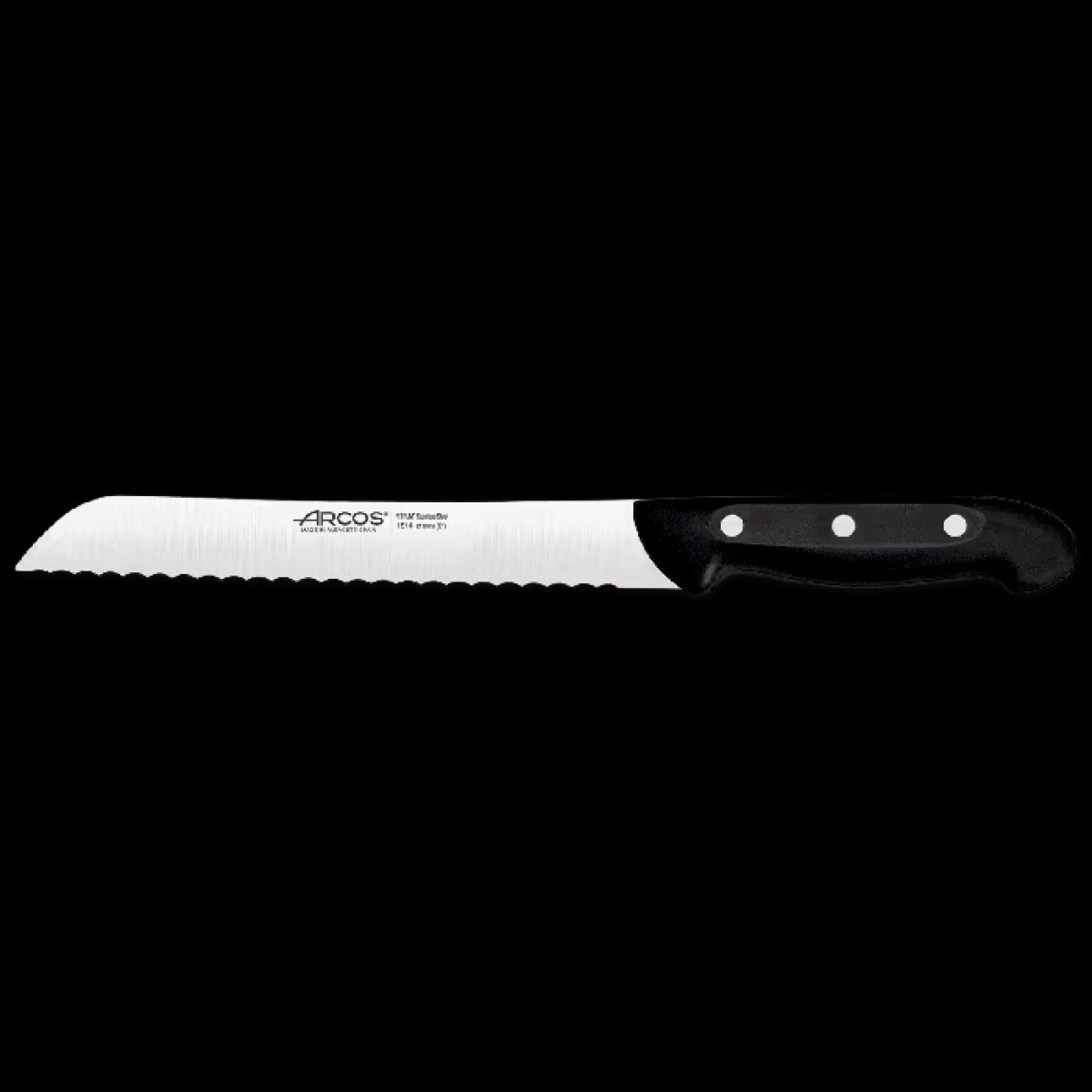 CUCHILLO PANADERO ARCOS 1514 MAITRE 21CM NEGRO