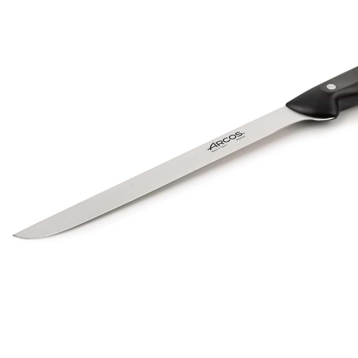 CUCHILLO JAMONERO ARCOS 151800 MAITRE 24CM NEGRO
