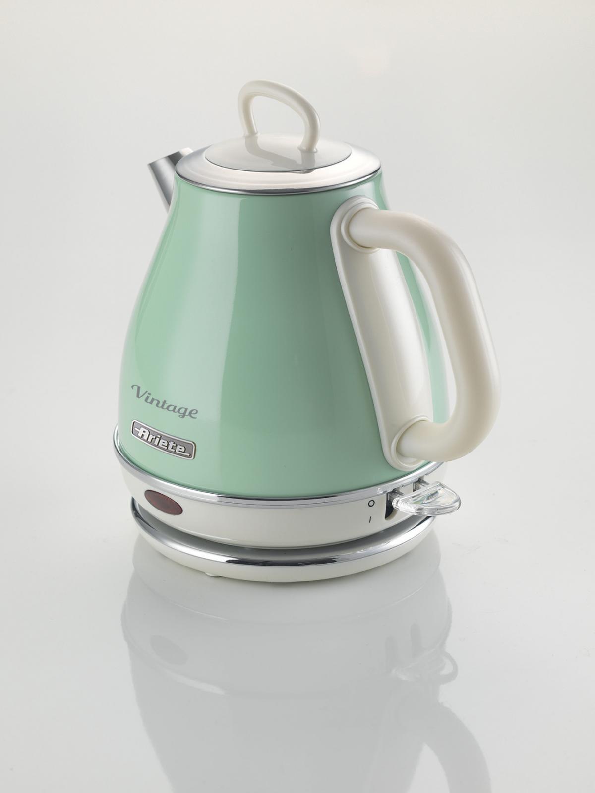 HERVIDOR ARIETE 1L VINTAGE 2000W 2868-04 VERDE
