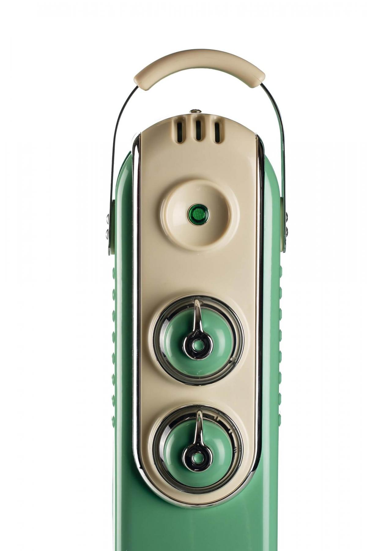 RADIADOR ACEITE VINTAGE ARIETE 837-04 1500W 7ELEMENTOS VERDE