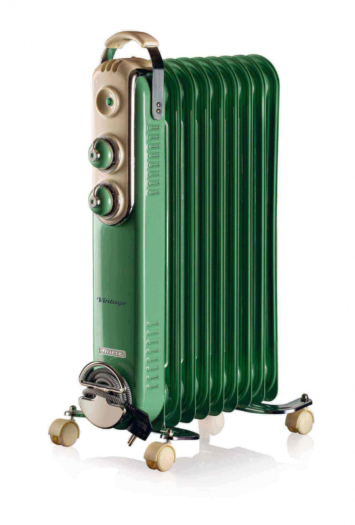 RADIADOR ACEITE VINTAGE ARIETE 838-04 1500W 9ELEMENTOS VERDE