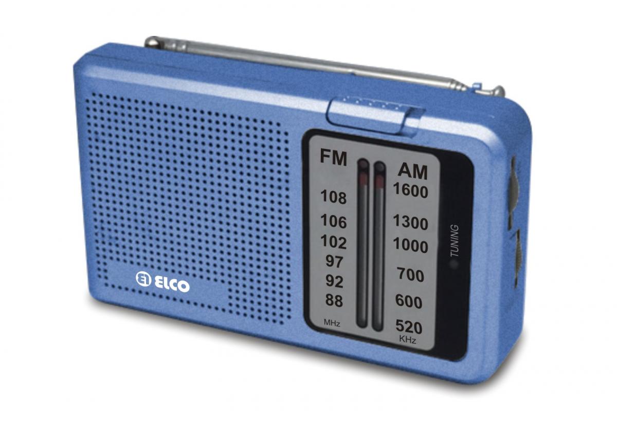 RADIO TRANSISTOR ELCO PD-712N PLATA