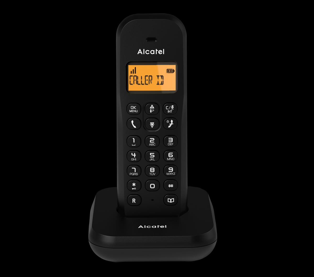 TELEFONO INALAMBRICO ALCATEL E155 BLACK 50 MEMORIAS