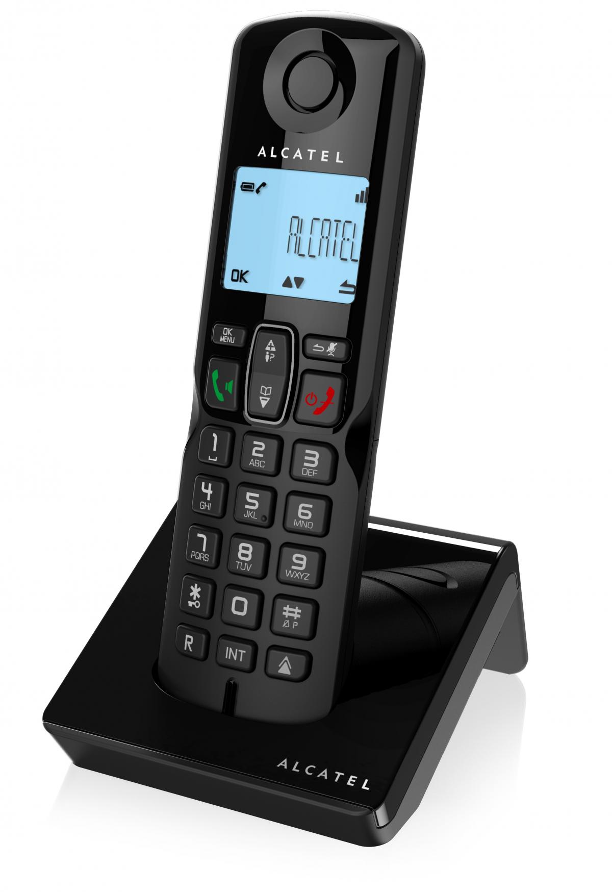 DUO TELEFONO INALAMBRICO ALCATEL S250 DUO BLACK 50 MEMORIAS