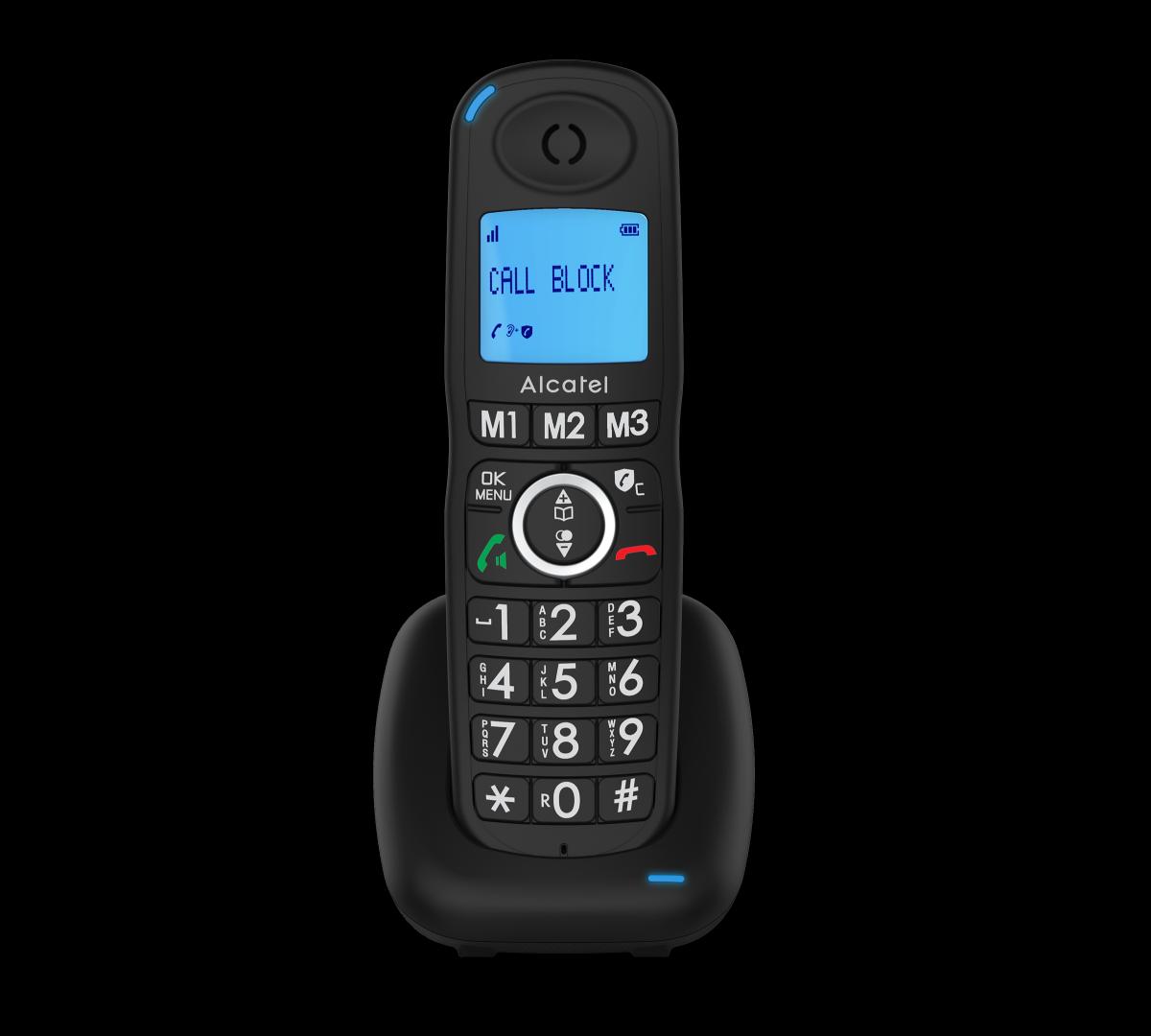 TELEFONO INALAMBRICO ALCATEL XL535 NEGRO 100 MEMORIAS