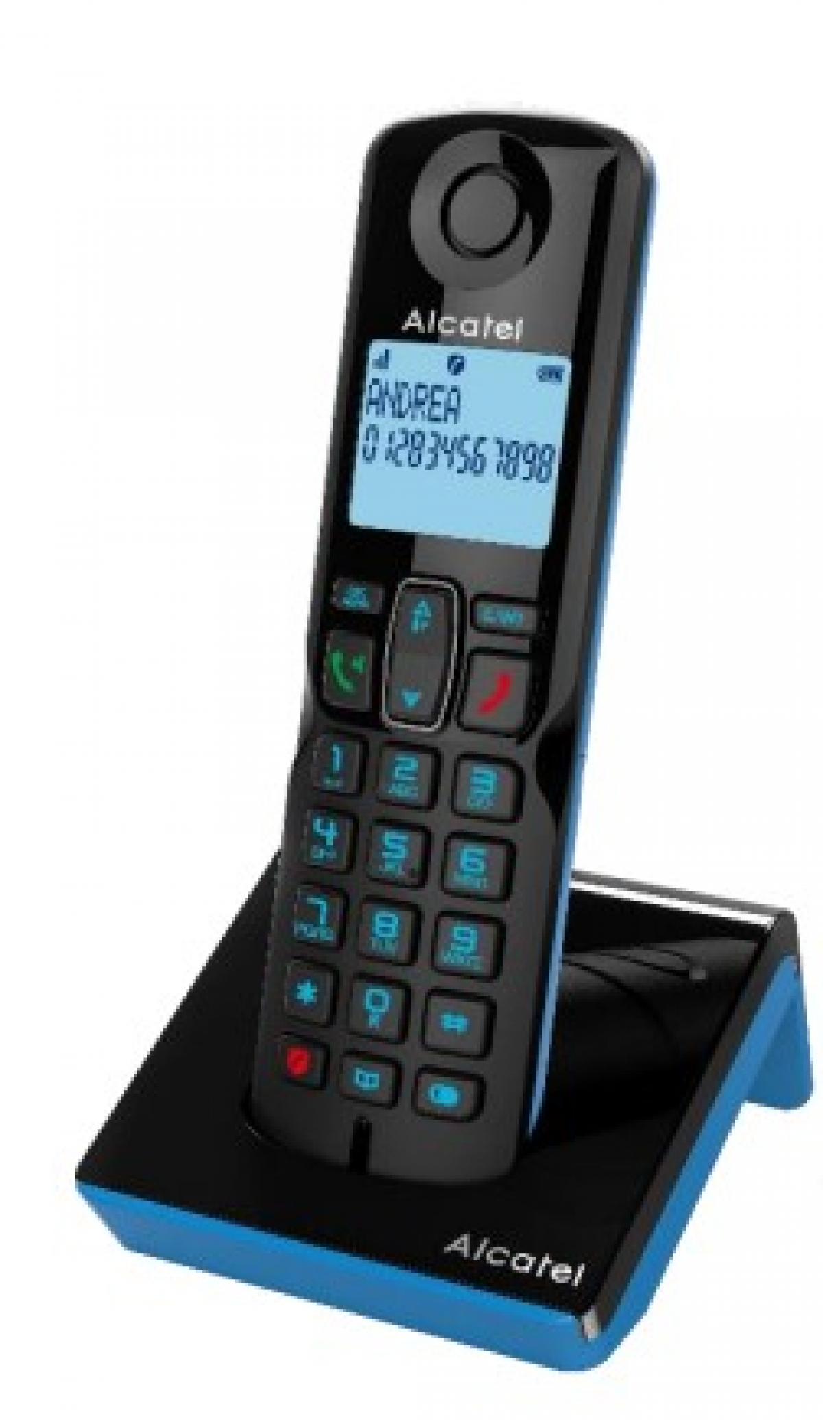 TELEFONO INALAMBRICO ALCATEL S280 EWE BLK-BLUE