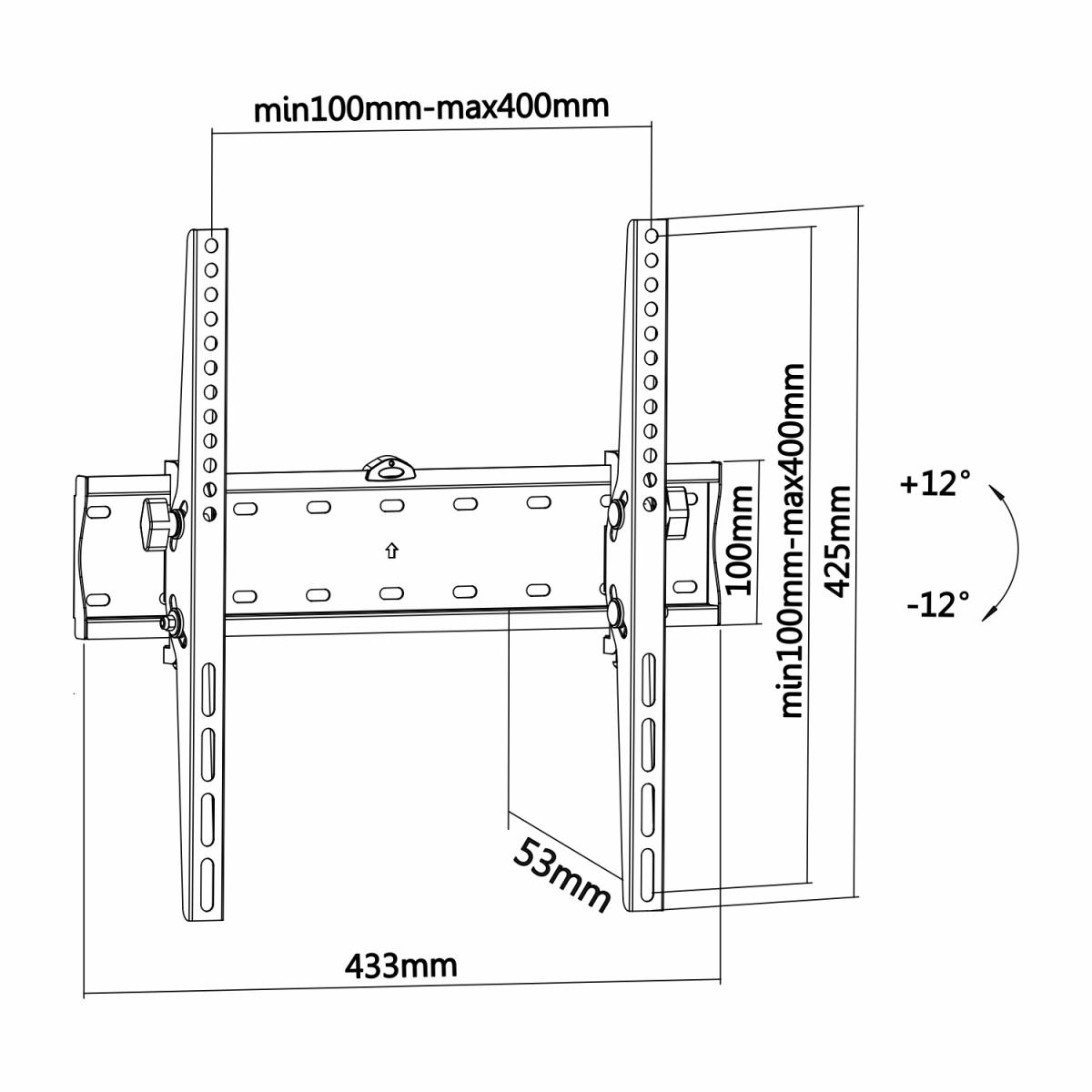 SOPORTE TV AISENS WT55T-015 32-55 MAX.40KG INCLINABLE