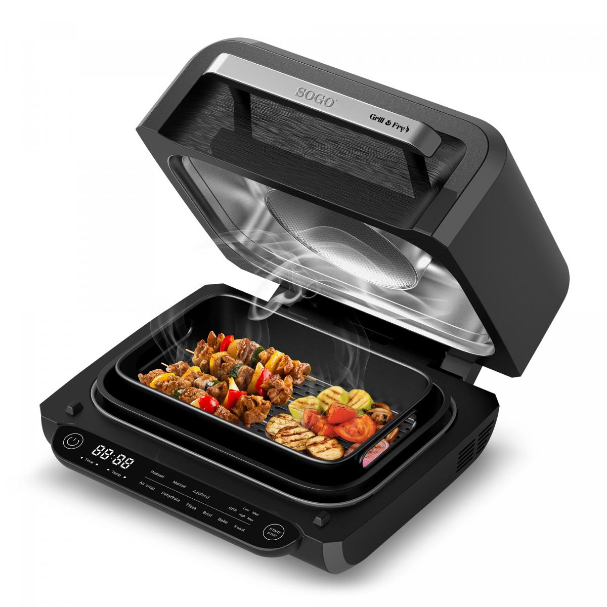 FREIDORA SIN ACEITE-GRILL PARRILLA SOGO SS10130 4L (NINJA)