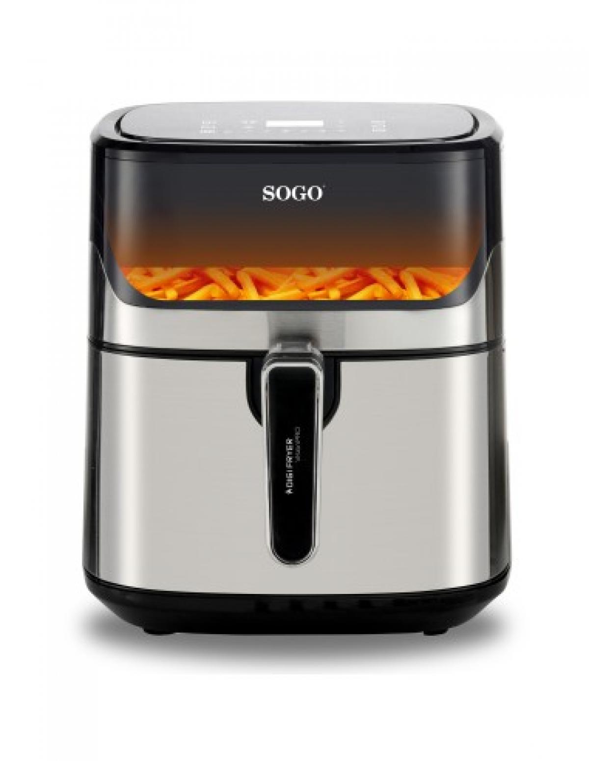 FREIDORA SIN ACEITE SOGO FRE-SS-10885 6,5L DIGITAL INOX C-PINZAS