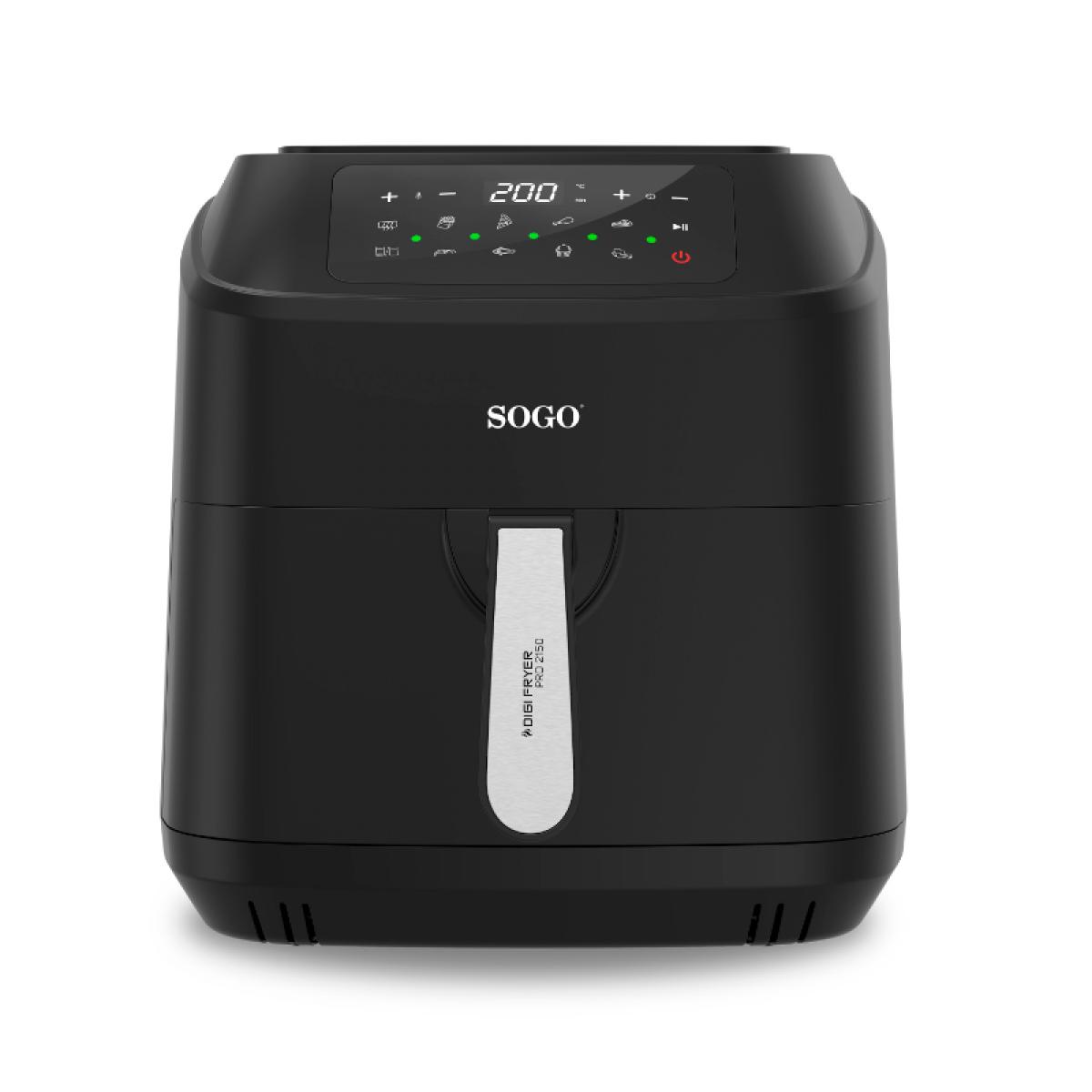 FREIDORA SIN ACEITE SOGO FRE-SS-10900 7,5L DOBLE RESISTENCIA C-PINZAS NGA