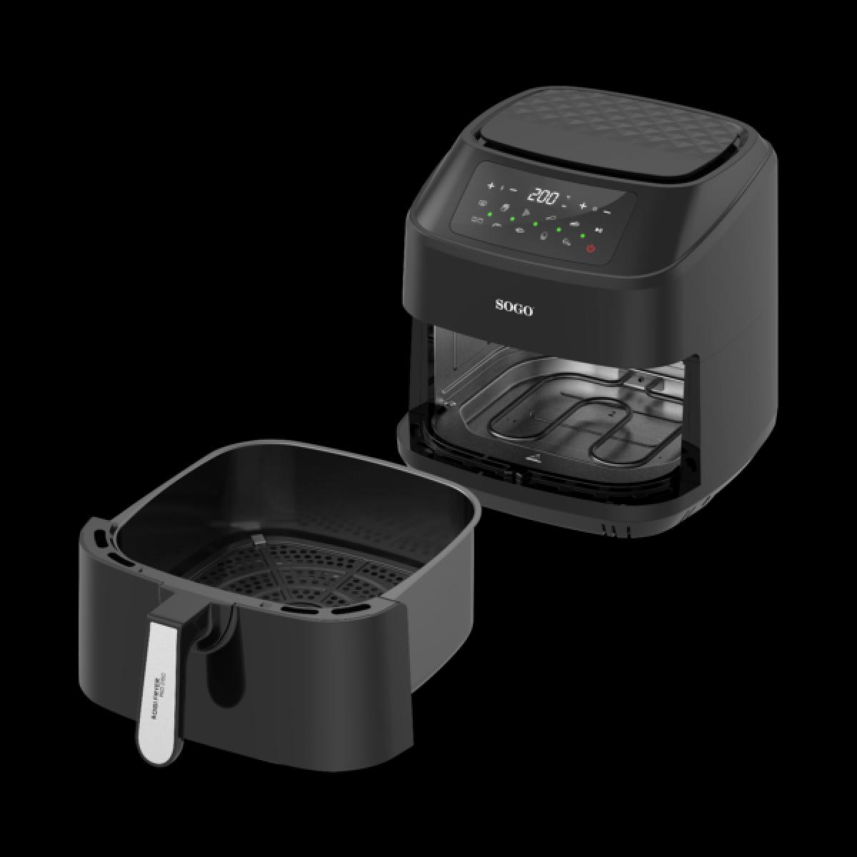 FREIDORA SIN ACEITE SOGO FRE-SS-10900 7,5L DOBLE RESISTENCIA C-PINZAS NGA