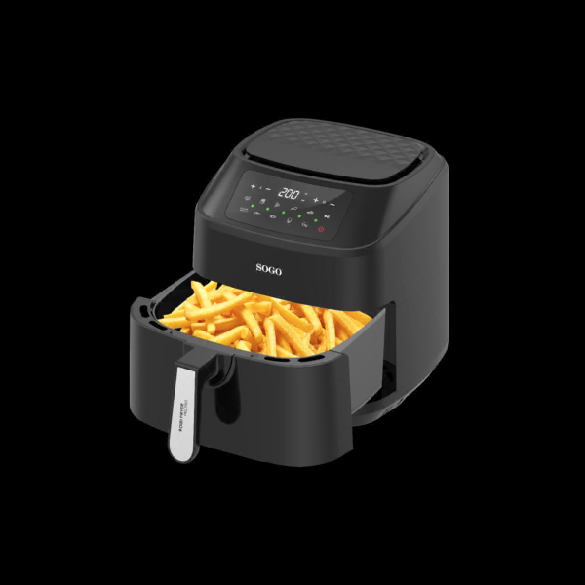 FREIDORA SIN ACEITE SOGO FRE-SS-10900 7,5L DOBLE RESISTENCIA C-PINZAS NGA