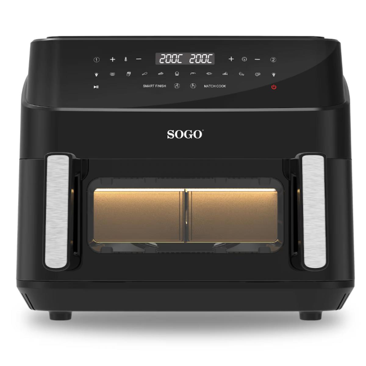 FREIDORA SIN ACEITE SOGO FRE-SS-10895 10,5L DIGITAL C-DIVISOR C-PINZAS