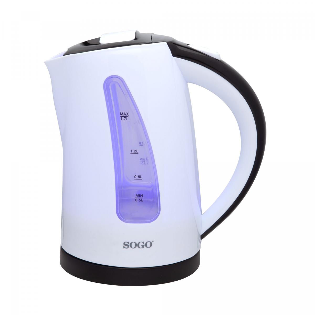 HERVIDOR SOGO SS7710 1,7L 2200W BCO.RESIST.OCULTA