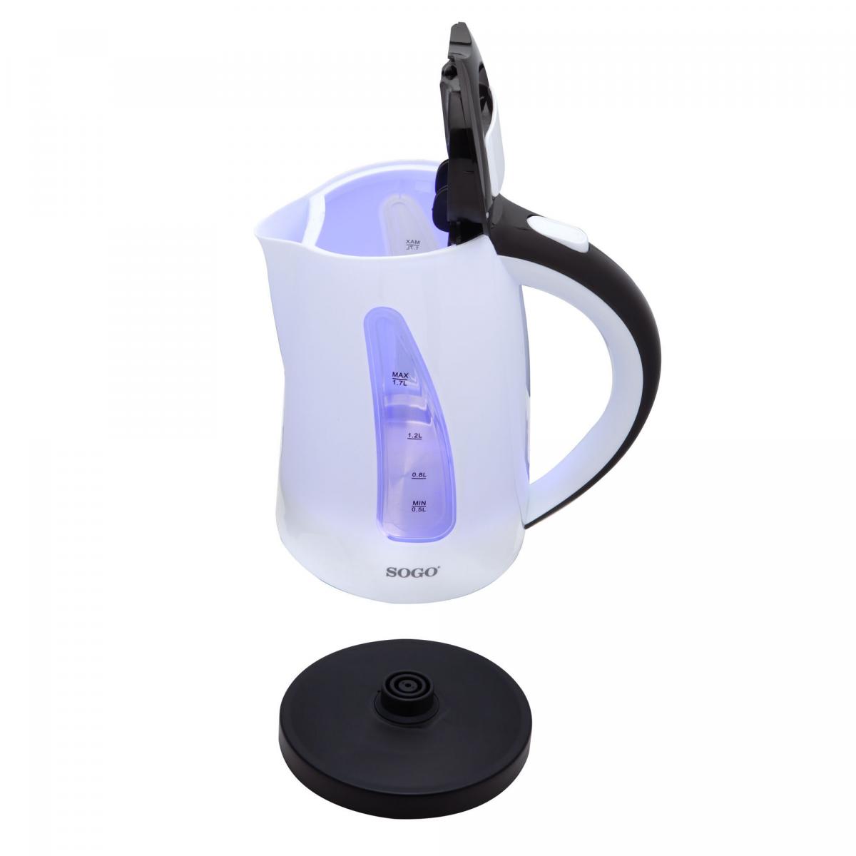 HERVIDOR SOGO SS7710 1,7L 2200W BCO.RESIST.OCULTA