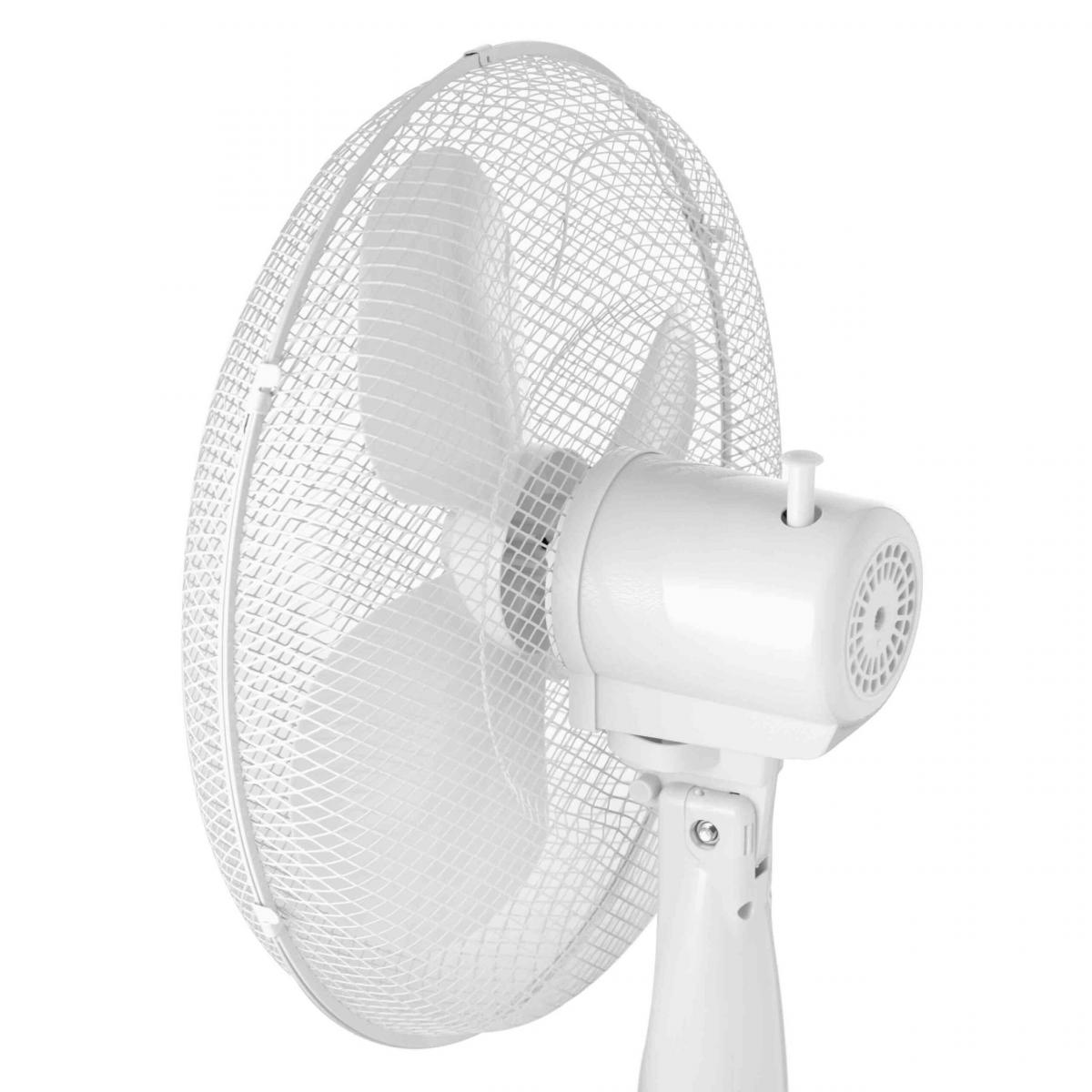 VENTILADOR PIE SOGO 21220 3ASP.40CM BAS.REDON.BCO