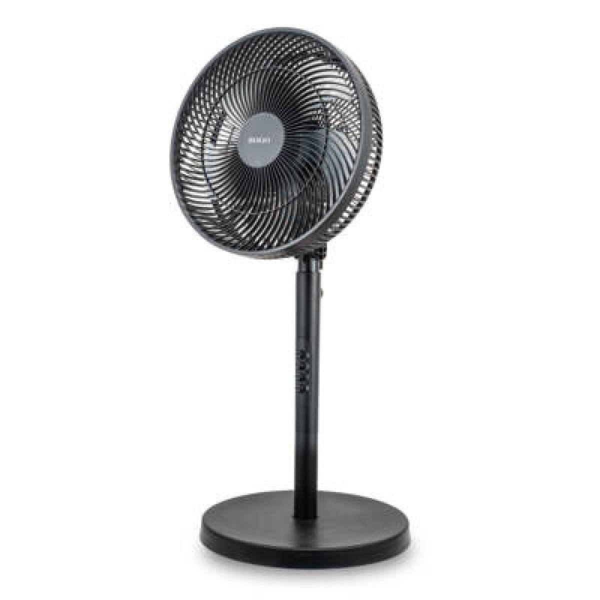 VENTILADOR PIE SOGO 21277 40W 40CM 5 ASPAS BIPOSICION OSCIL.NEGRO
