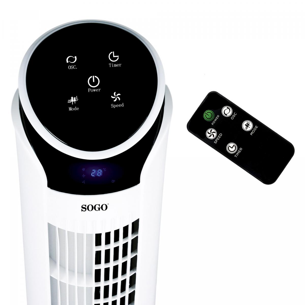 VENTILADOR TORRE SOGO VEN-SS-21375 84CM 45W C-MANDO