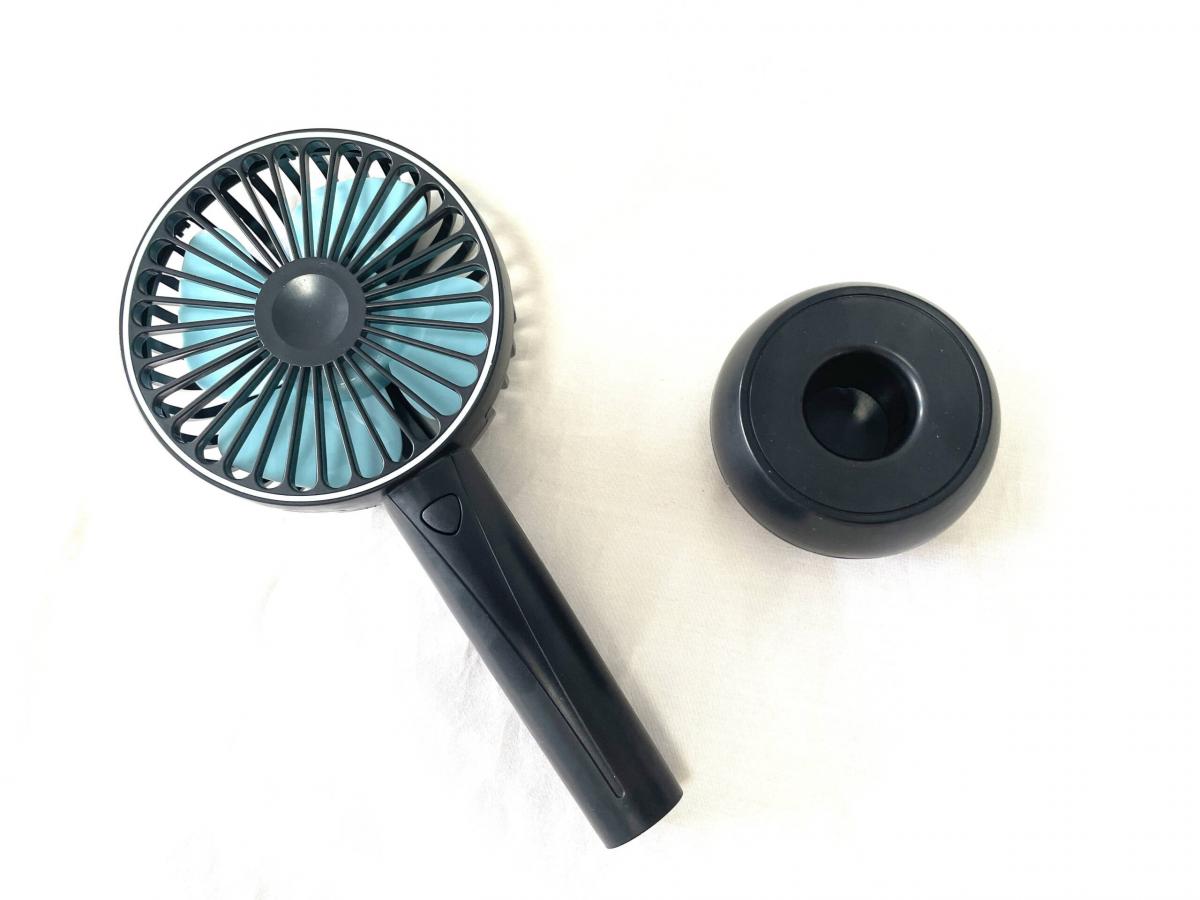 VENTILADOR DE MANO SOGO VEN-SS-21450 PORTATIL RECARGABLE 4W NGO-AZUL