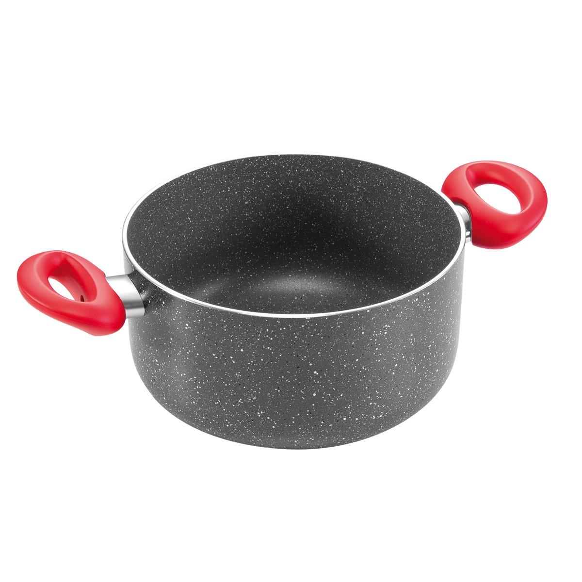 Tescoma CACEROLA 24CM MANICO ROSSO 4.5L