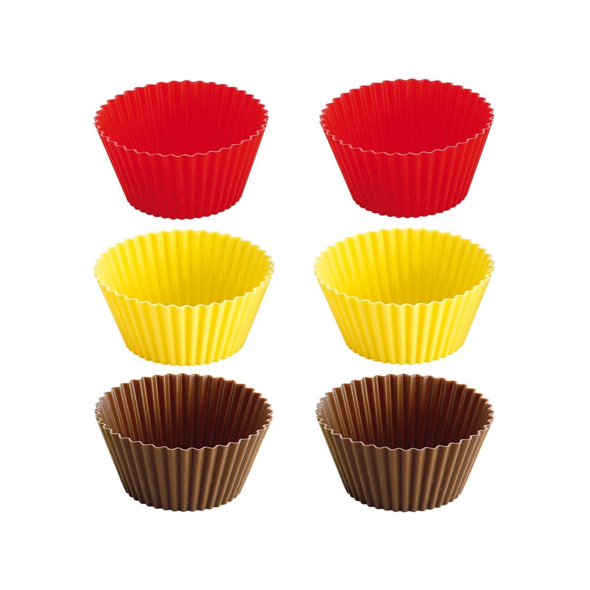 Tescoma Juego 6 MOLDES SILICONA 7CM DELICIA