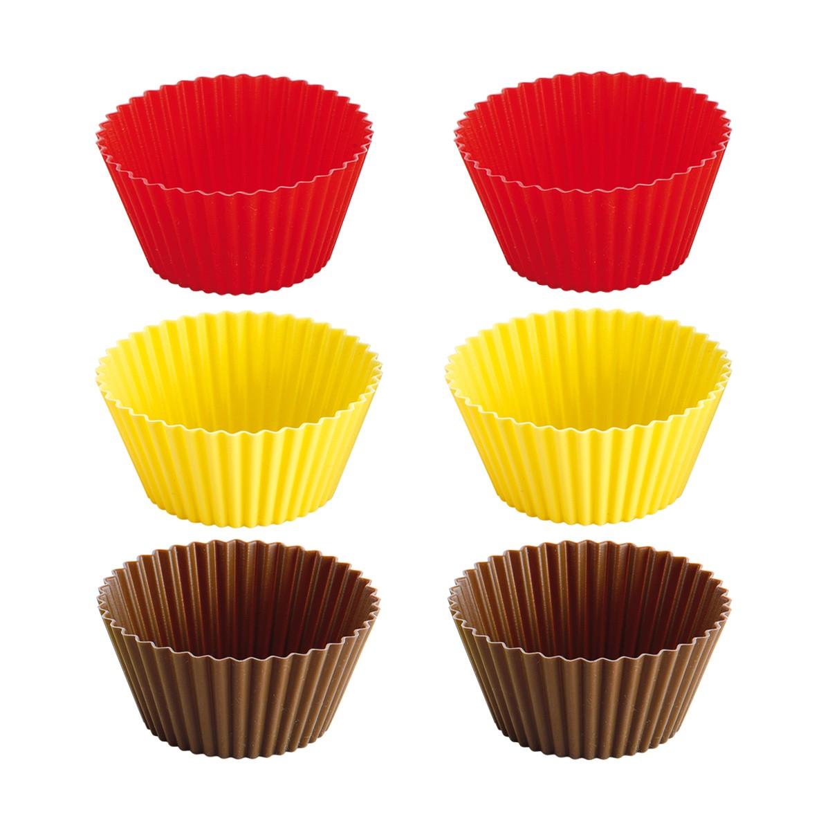 Tescoma Juego 6 MOLDES SILICONA 9CM DELICIA