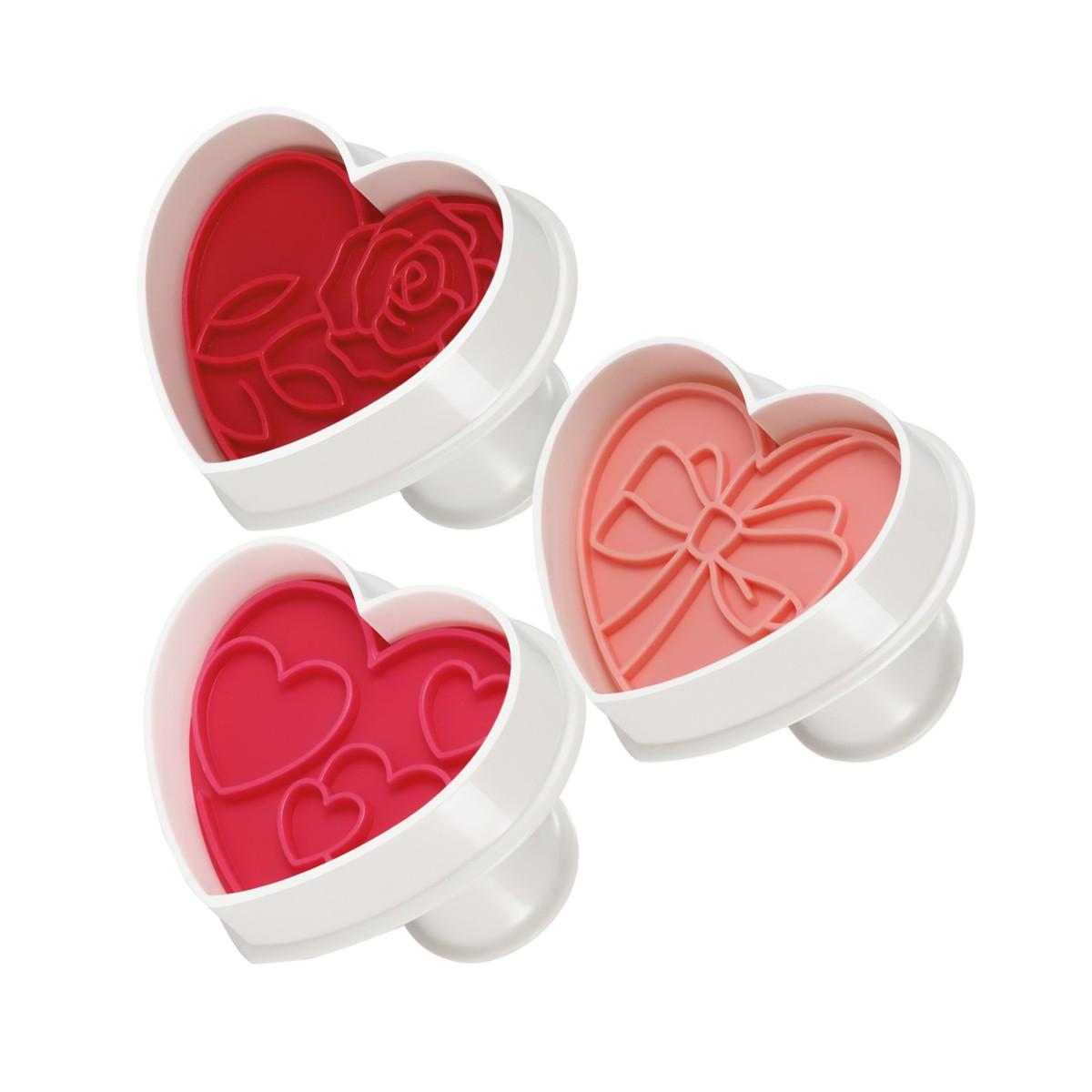 Tescoma CORTAPASTAS CON SELLO DELICIA, 3 PZS CORAZONES