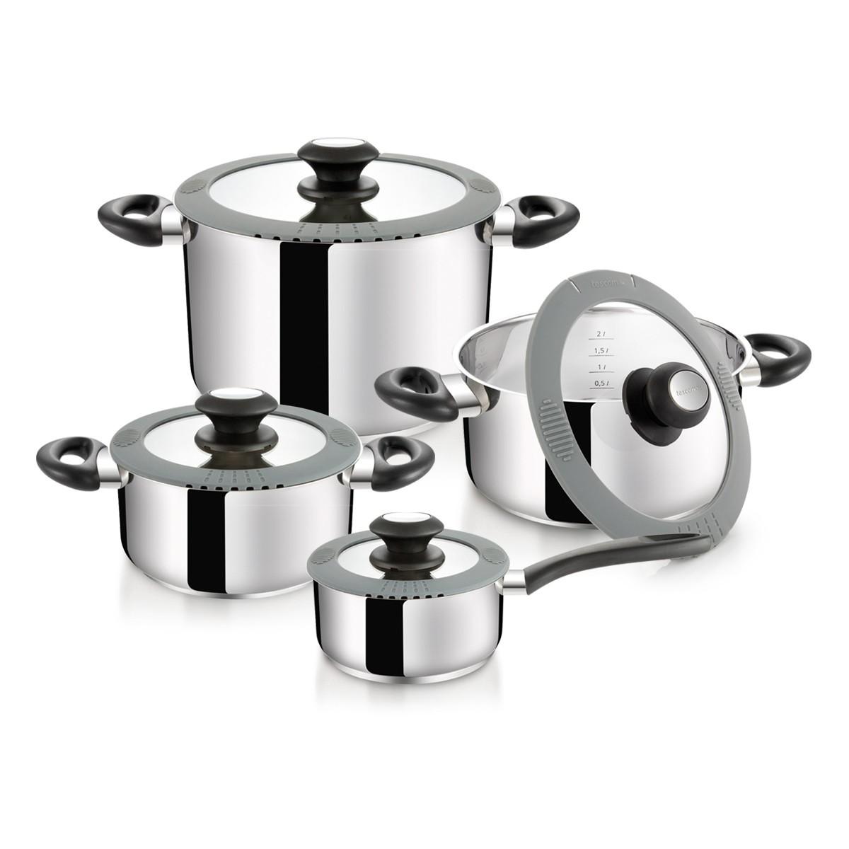 Tescoma BATERIA DE COCINA SmartCOVER, 8 PZS