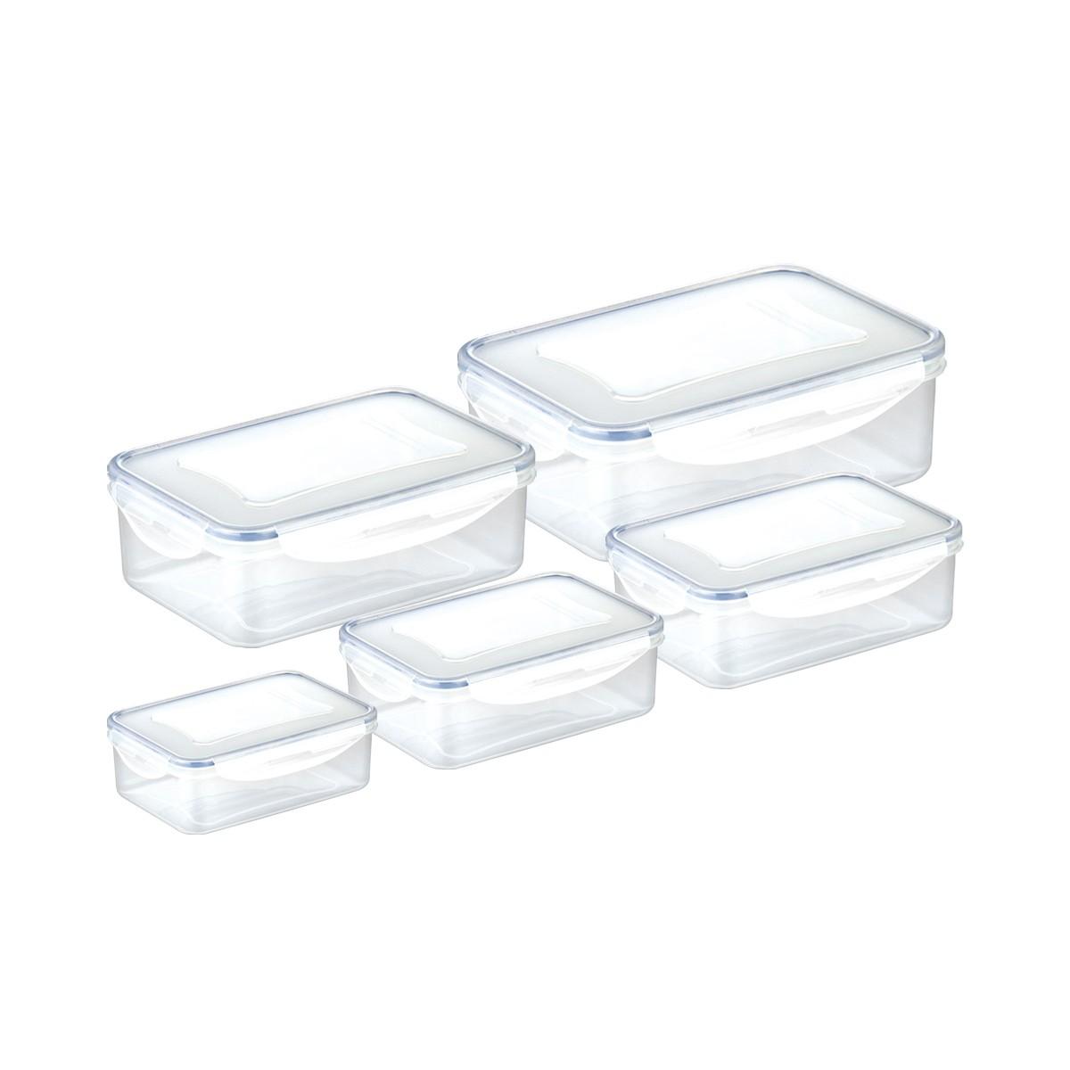 Tescoma Juego 5 CONTENED. RECT 0,2-0,4-1,0-1,5-2,5L FRESHBOX